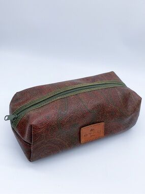 Vintage Etro Paisley Print Toiletry Cosmetic Pouch
